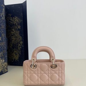 Replica Dior Lady D-Joy Mini Bag Pink - elite superclone designer purse