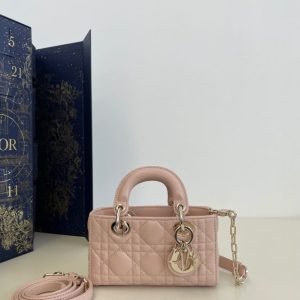 Replica Dior Lady D-Joy Mini Bag Pink - ultra-realistic fake designer tote