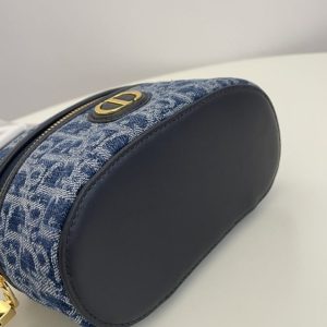 Replica Dior 30 Montaigne Vanity Denim Blue - high-quality designer bag clone