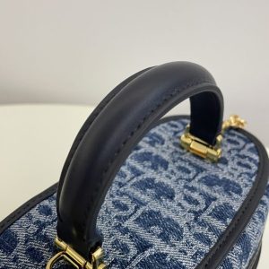 Replica Dior 30 Montaigne Vanity Denim Blue - ultra-realistic fake designer tote