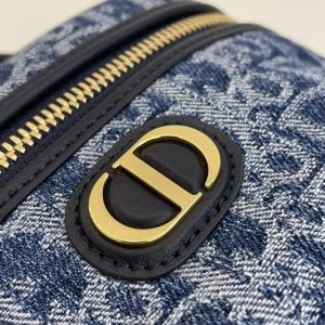 Replica Dior 30 Montaigne Vanity Denim Blue - premium 1:1 fake handbag model