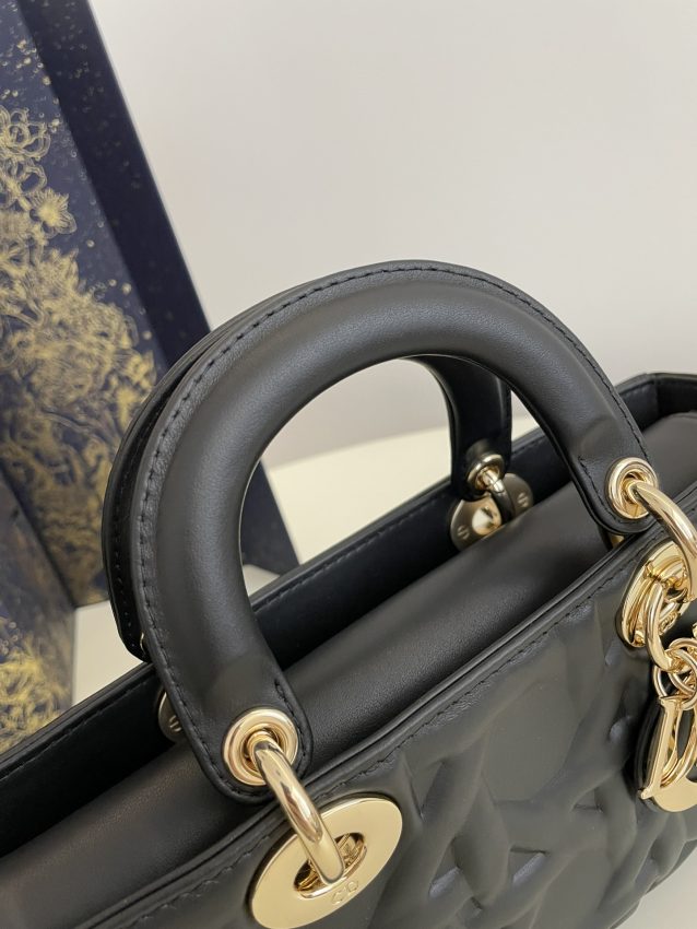 Replica Dior Lady D-Joy Large Bag Black New - ultra-realistic fake designer tote