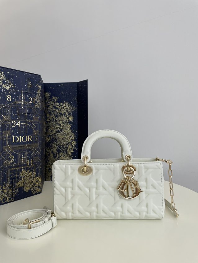 Replica Dior Lady D-Joy Large Bag New White - best quality luxury bag dupe