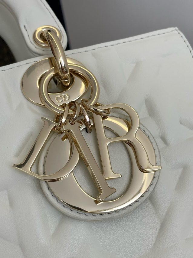 Replica Dior Lady D-Joy Large Bag New White - high-accuracy replica luxury purse