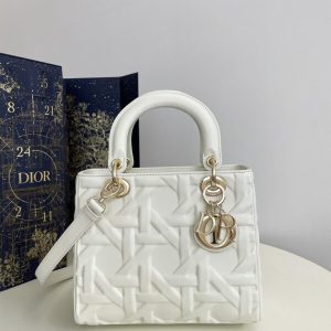 Replica Lady Dior Medium White - elite superclone designer purse