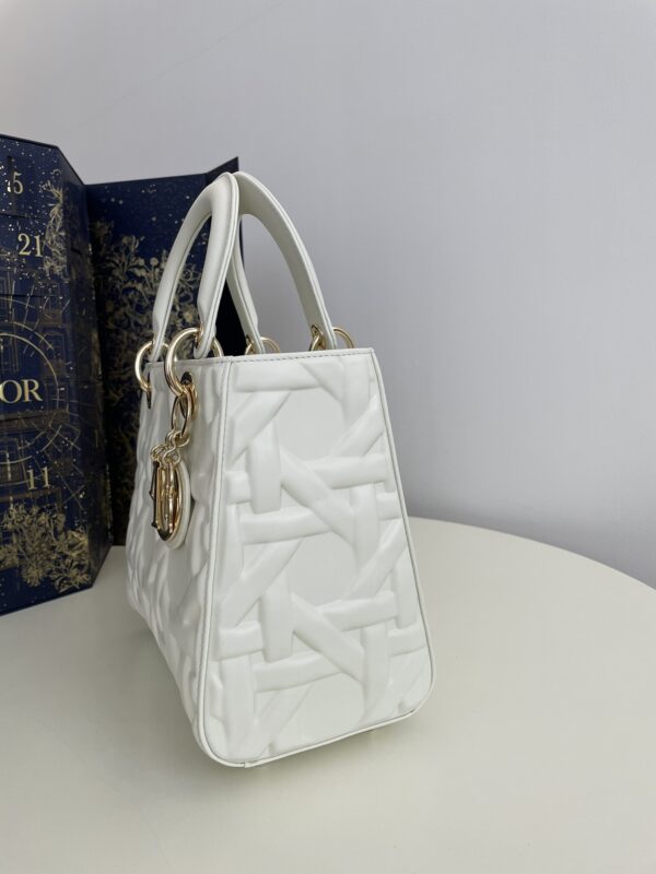 Replica Lady Dior Medium White - high-accuracy replica luxury purse