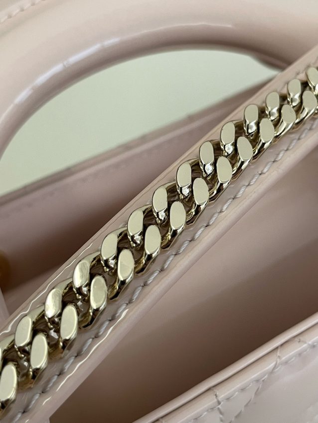 Replica Lady Dior Mini Pink Patent - 1:1 designer replica handbag