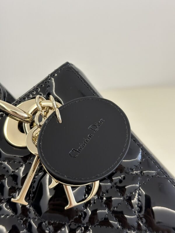 Replica Lady Dior Patent Black ABC - best-selling designer handbag dupe