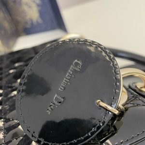 Replica Lady Dior Mini Black Patent - elite superclone designer purse