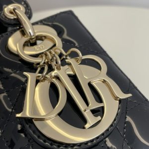 Replica Lady Dior Mini Black Patent - best-selling designer handbag dupe