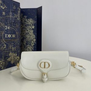 Replica Dior Bobby East-West White - realistic designer-inspired fake bag