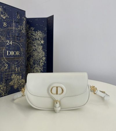 Replica Dior Bobby East-West White - realistic designer-inspired fake bag