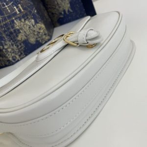 Replica Dior Bobby East-West White - best quality luxury bag dupe