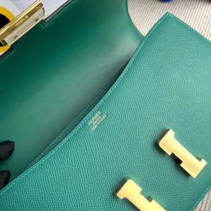 Replica Hermes Constance 26cm Green - top-tier luxury replica shoulder bag