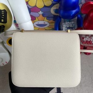 Replica Hermes Constance 18cm White - premium-grade designer purse dupe
