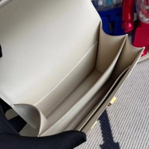 Replica Hermes Constance 18cm White - elite superclone designer purse