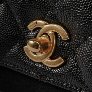 Replica CHANEL 23P Coco Black - top-tier luxury replica shoulder bag
