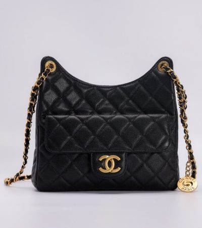 Replica CHANEL Hobo Medium Black - best-selling designer handbag dupe