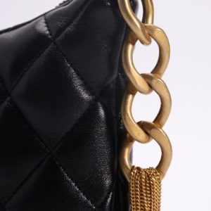 Replica CHANEL Chain Hobo Black - top-rated replica designer bag