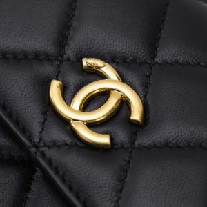Replica CHANEL 23B Pearl Black Handle Bag - best quality luxury bag dupe
