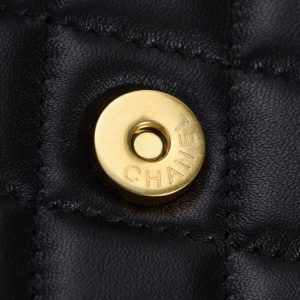 Replica CHANEL 23B Pearl Black Handle Bag - premium 1:1 fake handbag model