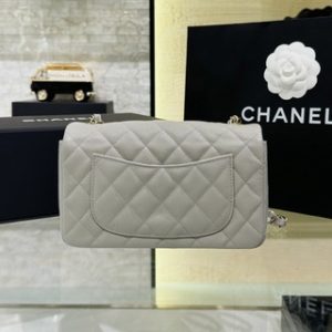 Replica CHANEL Classic Flap 20cm Gray - 1:1 designer replica handbag
