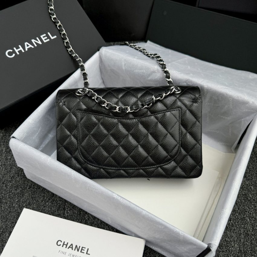 Replica CHANEL Classic Flap 23cm Black Silver - best-selling designer handbag dupe