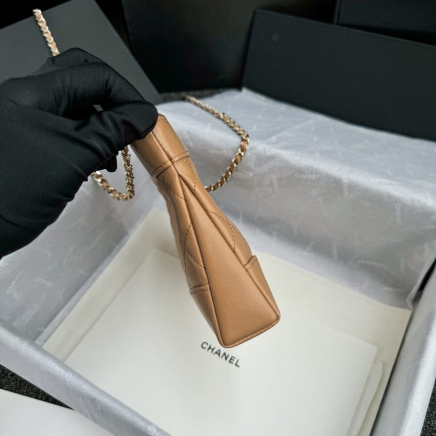 Replica CHANEL 24s Mini Horizontal Milk Tea - premium 1:1 fake handbag model