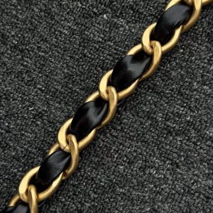 Replica CHANEL 24a Hobo Large Black - best quality luxury bag dupe