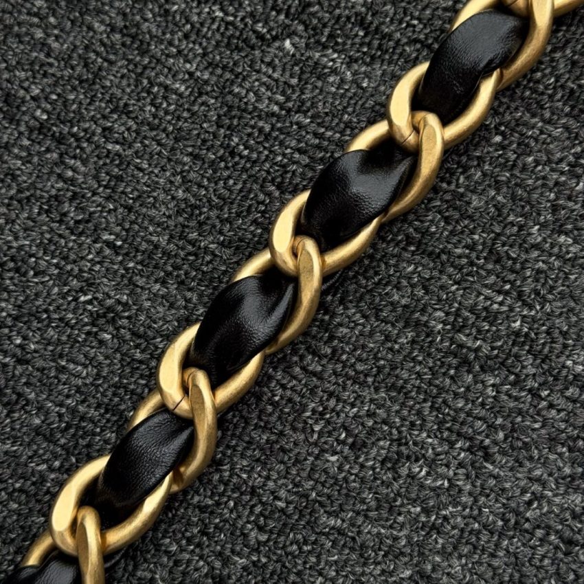 Replica CHANEL 24a Hobo Large Black - best quality luxury bag dupe