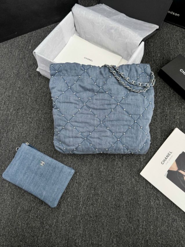 Replica CHANEL 22 Small Handbag Denim - best-selling designer handbag dupe