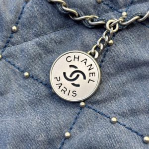 Replica CHANEL 22 Small Handbag Denim - best quality luxury bag dupe