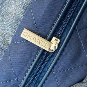 Replica CHANEL 22 Small Handbag Denim - high-quality designer bag clone
