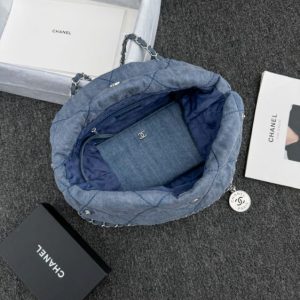 Replica CHANEL 22 Small Handbag Denim - elite superclone designer purse