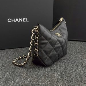 Replica CHANEL 24p Dumpling Bag Black - realistic designer-inspired fake bag