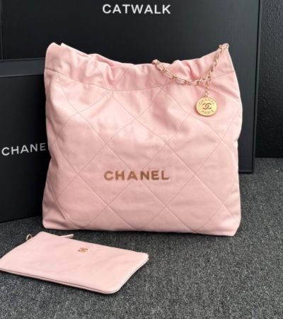 Replica CHANEL 22 Medium Handbag Pink - authentic-look luxury purse replica