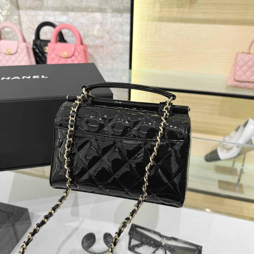 Replica CHANEL 23 Patent Box Bag - top-tier luxury replica shoulder bag