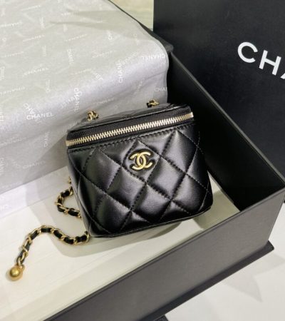Replica CHANEL 23P Lipstick Ball Black - high-accuracy replica luxury purse