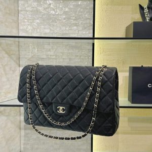 Replica CHANEL 24c Airport Bags Black - top-tier luxury replica shoulder bag