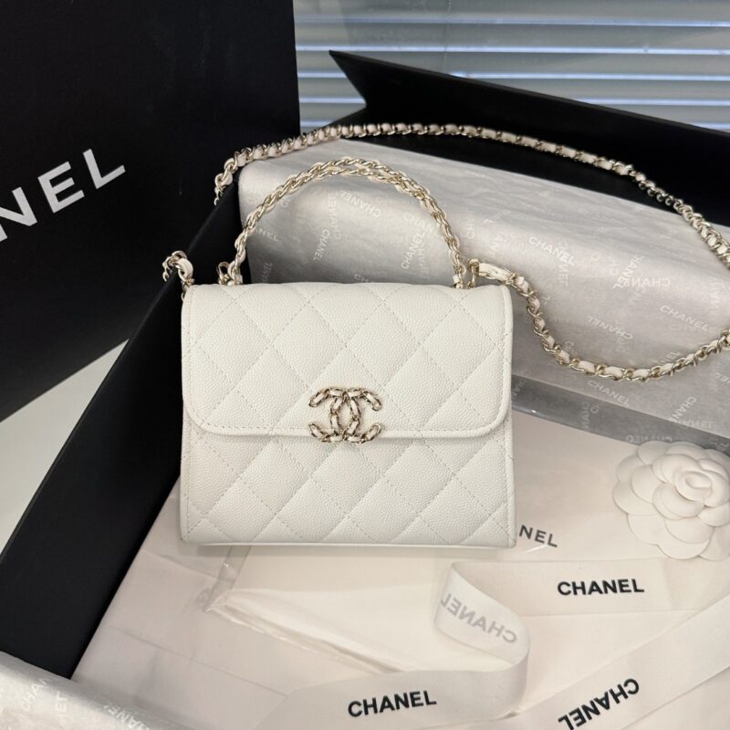 Replica CHANEL 23P Kelly Handle White - best-selling designer handbag dupe