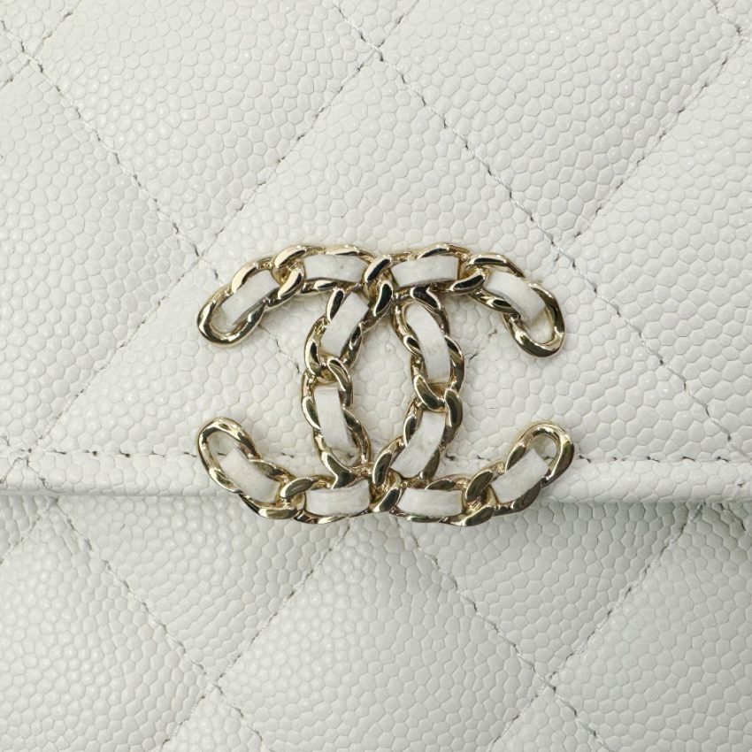 Replica CHANEL 23P Kelly Handle White - best quality luxury bag dupe