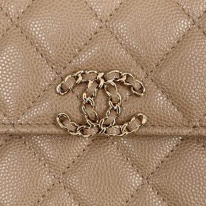 Replica CHANEL 23P Kelly Handle Milk Tea - top-rated replica designer bag