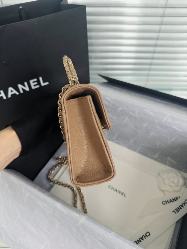 Replica CHANEL 23P Kelly Handle Milk Tea - ultra-realistic fake designer tote