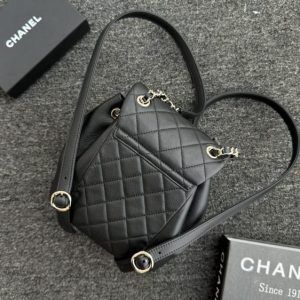 Replica CHANEL 23C Backpack Small Black - realistic designer-inspired fake bag