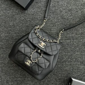 Replica CHANEL 23C Backpack Small Black - best quality luxury bag dupe