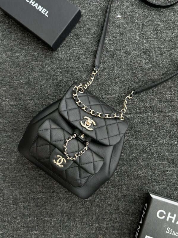 Replica CHANEL 23C Backpack Small Black - best quality luxury bag dupe