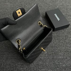 Replica CHANEL Classic Flap 20cm Black Caviar - elite superclone designer purse
