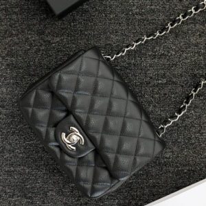 Replica CHANEL Classic Flap 17cm Silver - top-tier luxury replica shoulder bag
