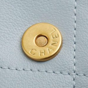 Replica CHANEL 24p Postman Small Light Blue - near-authentic luxury replica handbag