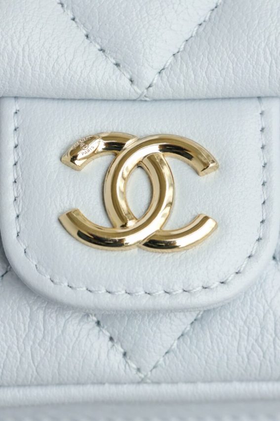 Replica CHANEL 23A Backpack Small Light Blue - high-accuracy replica luxury purse